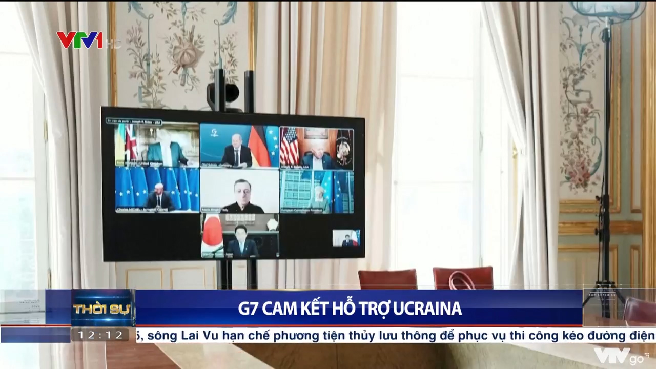 G7 cam kết hỗ trợ Ucraina | Thời sự 12h